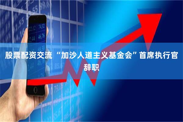 股票配资交流 “加沙人道主义基金会”首席执行官辞职